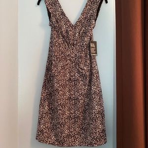 Black and white splatter Aline dress